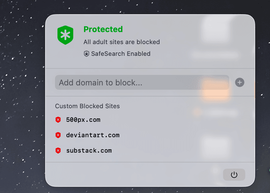 CleanBrowse app screenshot